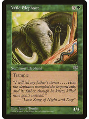 Magic: The Gathering Wild Elephant (254) Moderately Played