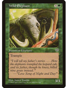 Magic: The Gathering Wild Elephant (254) Moderately Played