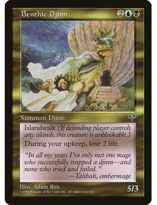 Magic: The Gathering Benthic Djinn (257) Lightly Played