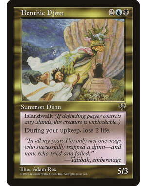 Magic: The Gathering Benthic Djinn (257) Lightly Played