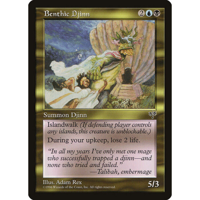 Magic: The Gathering Benthic Djinn (257) Lightly Played