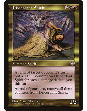 Magic: The Gathering Discordant Spirit (261) Moderately Played