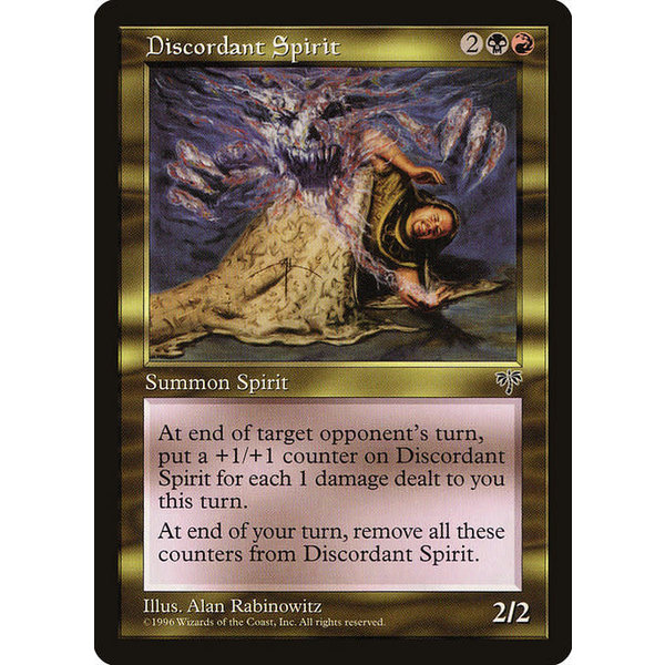 Magic: The Gathering Discordant Spirit (261) Moderately Played