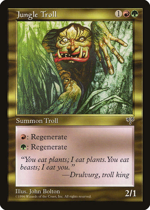 Magic: The Gathering Jungle Troll (269) Heavily Played - Kingslayer Games