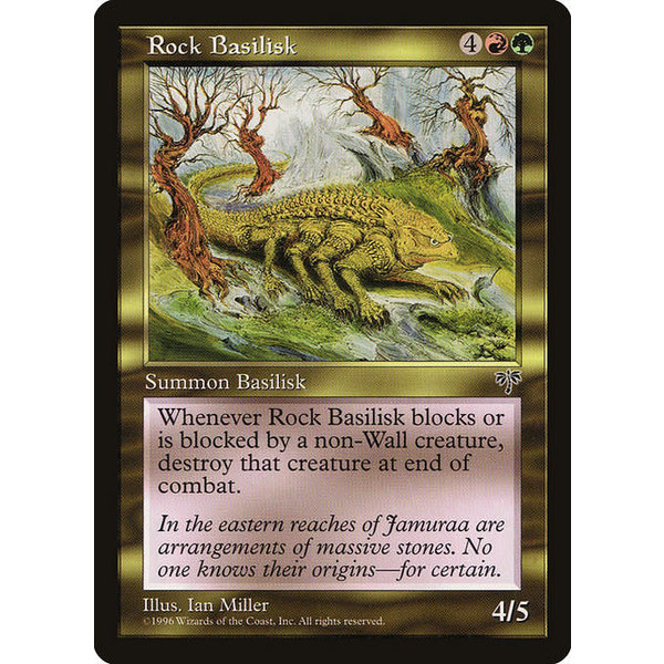 Magic: The Gathering Rock Basilisk (279) Heavily Played