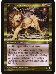 Magic: The Gathering Sawback Manticore (281) Moderately Played