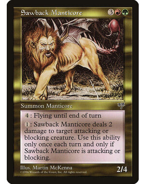 Magic: The Gathering Sawback Manticore (281) Moderately Played