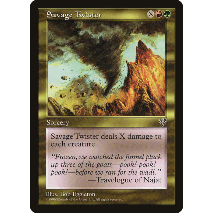 Magic: The Gathering Savage Twister (280) Moderately Played