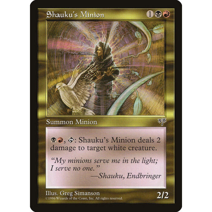 Magic: The Gathering Shauku's Minion (283) Moderately Played