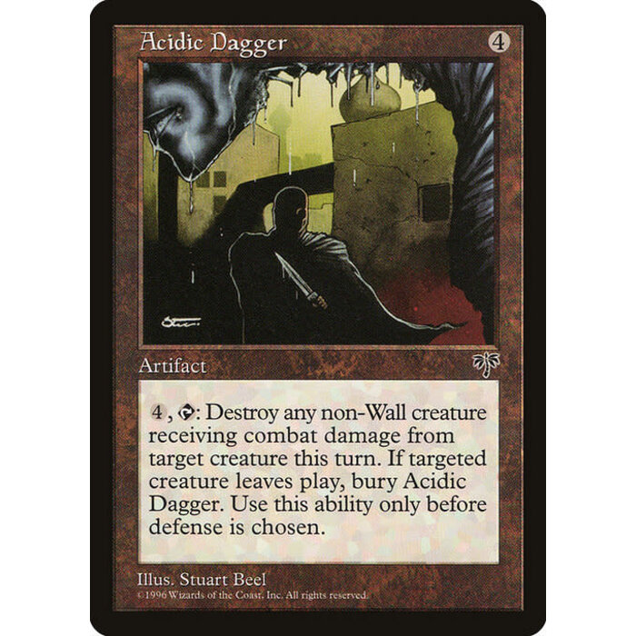Magic: The Gathering Acidic Dagger (291) Heavily Played