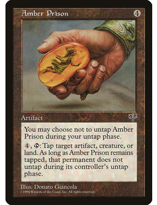 Magic: The Gathering Amber Prison (292) Moderately Played