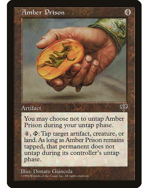Magic: The Gathering Amber Prison (292) Moderately Played