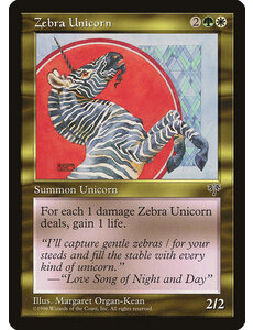Magic: The Gathering Zebra Unicorn (290) Moderately Played