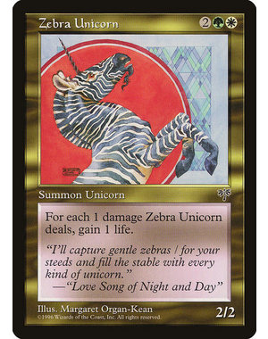 Magic: The Gathering Zebra Unicorn (290) Moderately Played