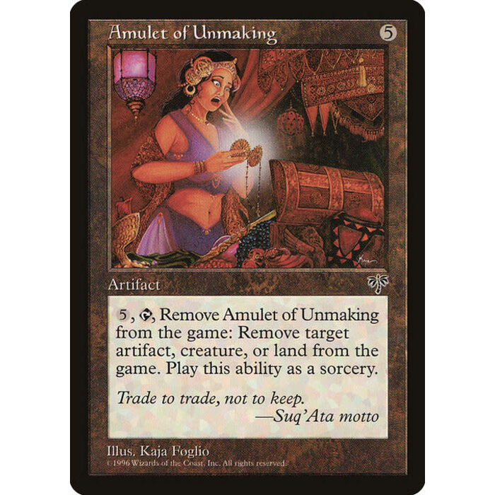 Magic: The Gathering Amulet of Unmaking (293) Lightly Played