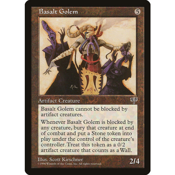 Magic: The Gathering Basalt Golem (294) Heavily Played