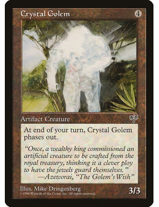 Magic: The Gathering Crystal Golem (298) Lightly Played