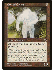 Magic: The Gathering Crystal Golem (298) Moderately Played