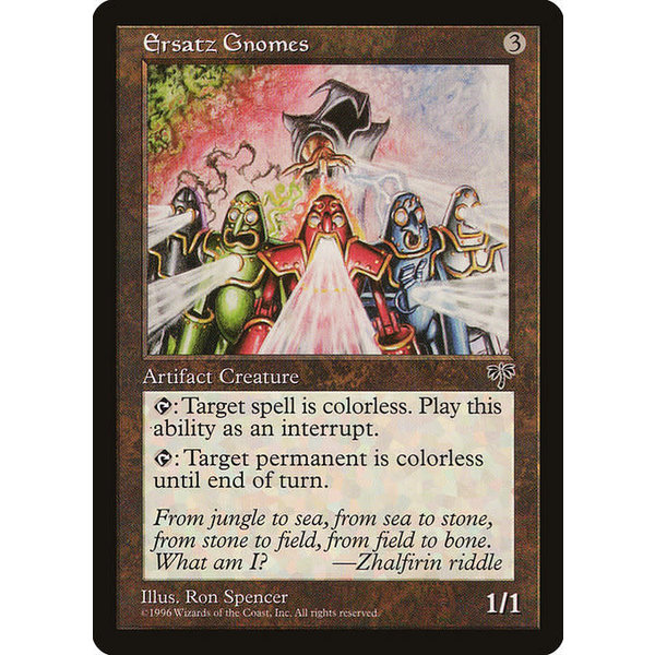 Magic: The Gathering Ersatz Gnomes (301) Moderately Played