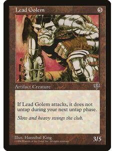 Magic: The Gathering Lead Golem (306) Moderately Played