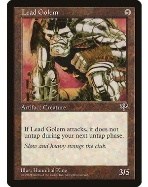 Magic: The Gathering Lead Golem (306) Moderately Played