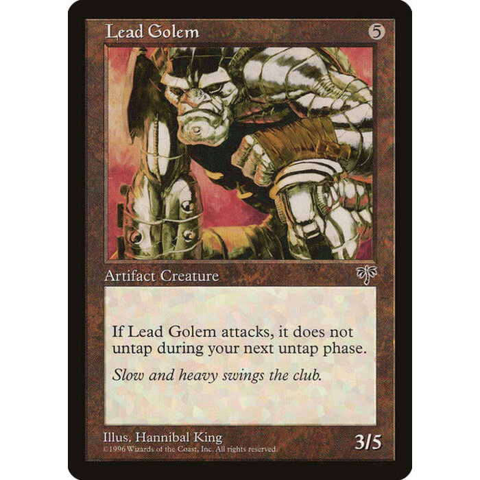 Magic: The Gathering Lead Golem (306) Moderately Played