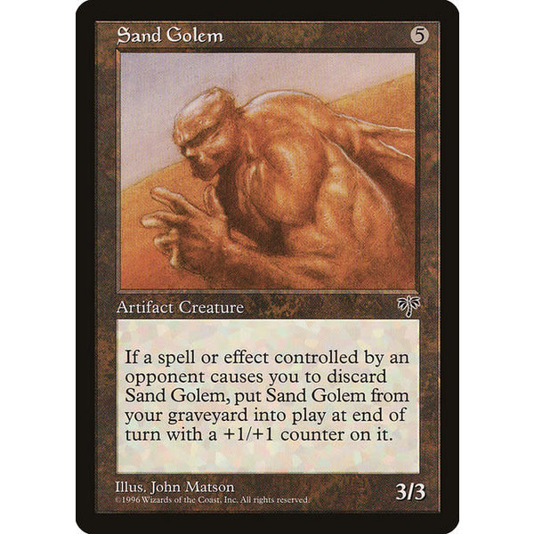 Magic: The Gathering Sand Golem (318) Lightly Played
