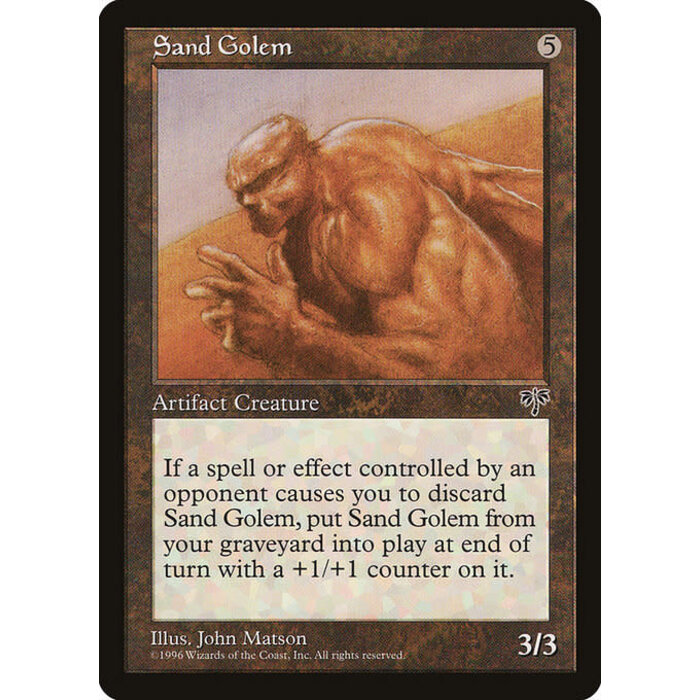 Magic: The Gathering Sand Golem (318) Lightly Played