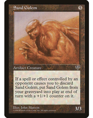 Magic: The Gathering Sand Golem (318) Moderately Played