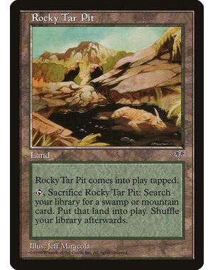 Magic: The Gathering Rocky Tar Pit (329) Lightly Played