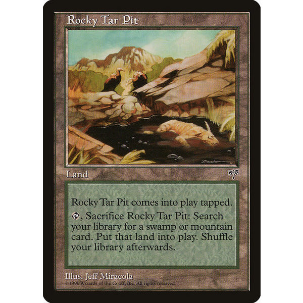 Magic: The Gathering Rocky Tar Pit (329) Lightly Played
