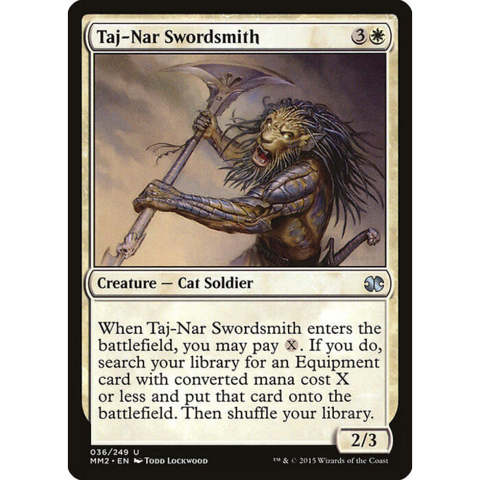 Magic: The Gathering Taj-Nar Swordsmith (036) Near Mint