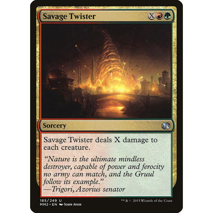 Magic: The Gathering Savage Twister (185) Lightly Played