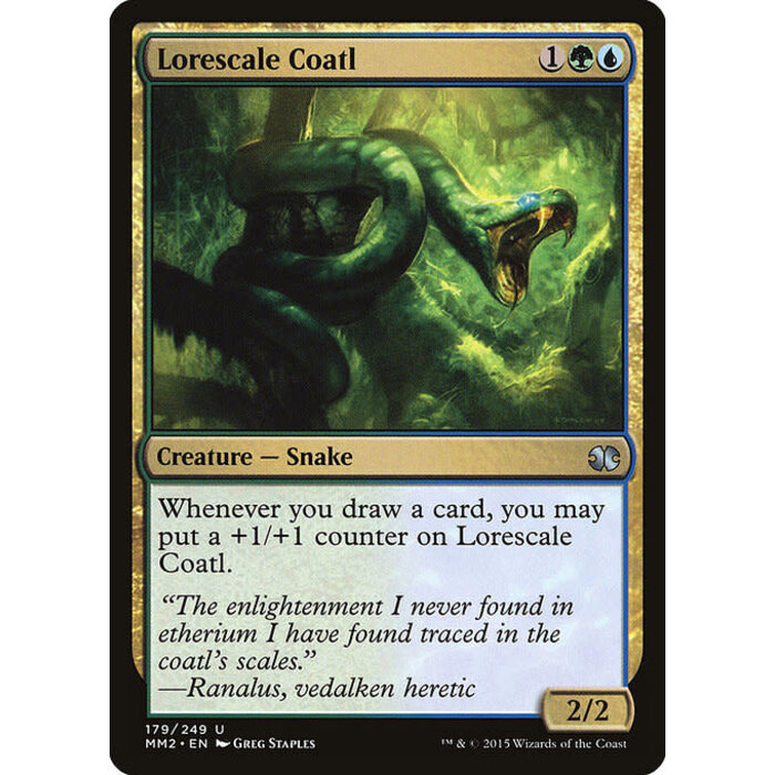 Magic: The Gathering Lorescale Coatl (179) Lightly Played Foil