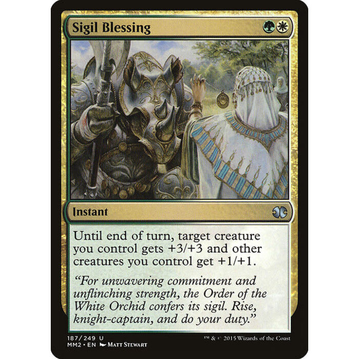 Magic: The Gathering Sigil Blessing (187) Lightly Played