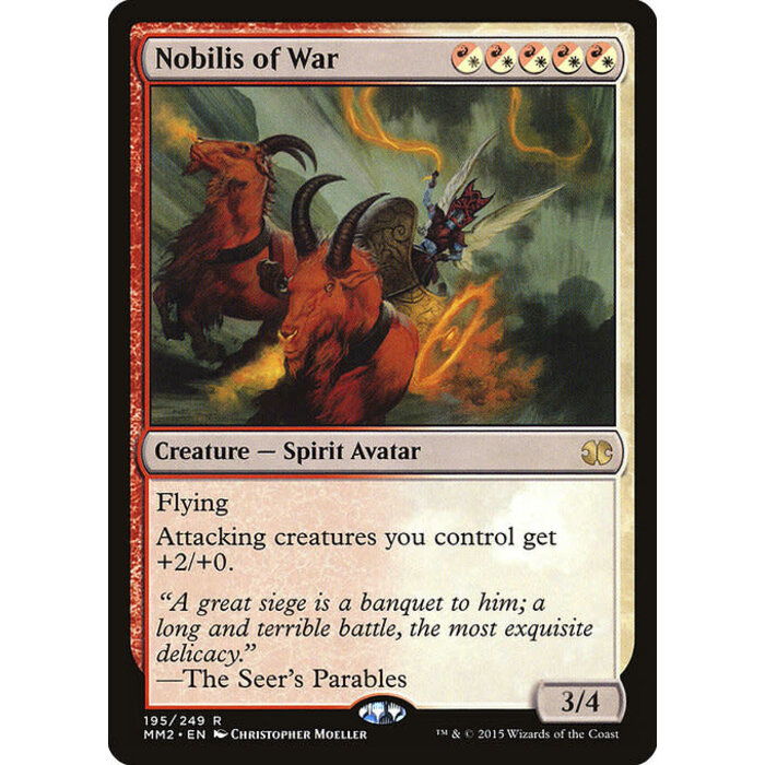 Magic: The Gathering Nobilis of War (195) Lightly Played
