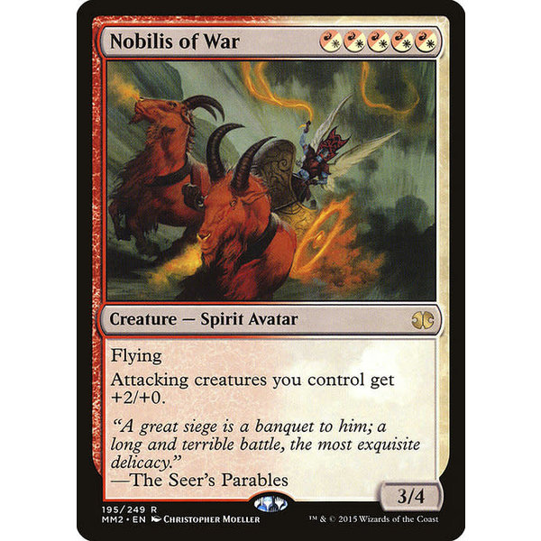 Magic: The Gathering Nobilis of War (195) Near Mint