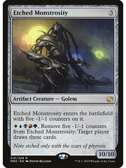 Magic: The Gathering Etched Monstrosity (210) Lightly Played