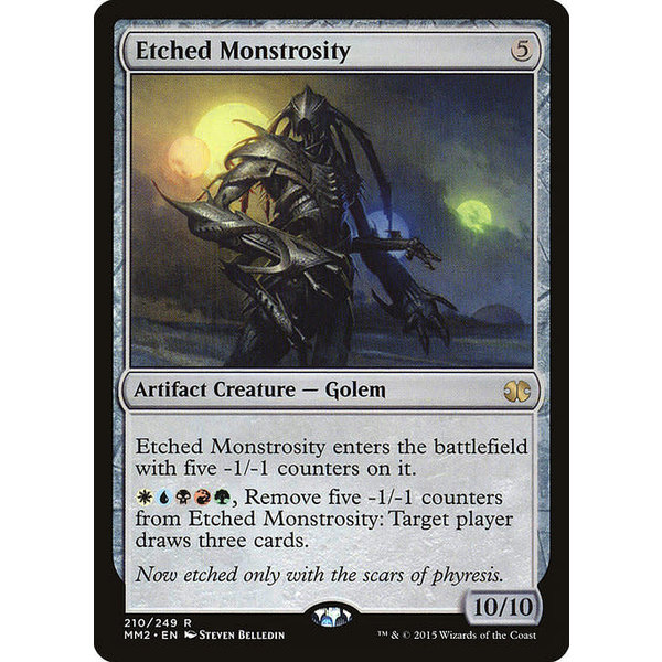 Magic: The Gathering Etched Monstrosity (210) Lightly Played