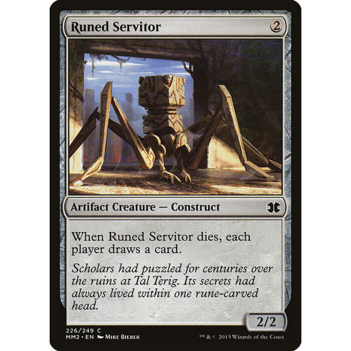 Magic: The Gathering Runed Servitor (226) Near Mint