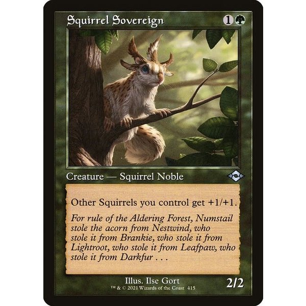 Magic: The Gathering Squirrel Sovereign (Retro Frame) (415) Near Mint