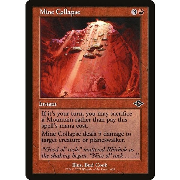 Magic: The Gathering Mine Collapse (Retro Frame) (408) Near Mint Foil