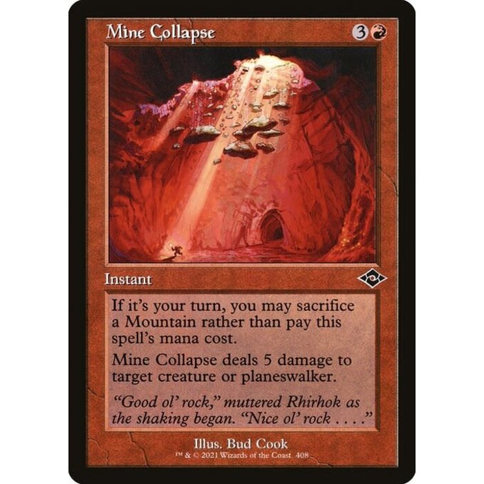 Magic: The Gathering Mine Collapse (Retro Frame) (408) Near Mint