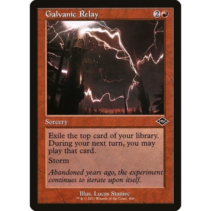 Magic: The Gathering Galvanic Relay (Retro Frame) (406) Lightly Played Foil