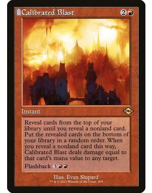 Magic: The Gathering Calibrated Blast (Retro Frame) (Foil Etched) (405) Near Mint Foil