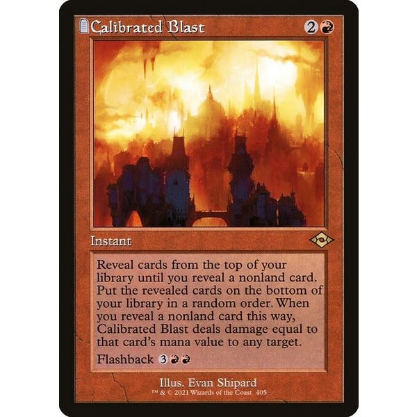 Magic: The Gathering Calibrated Blast (Retro Frame) (Foil Etched) (405) Near Mint Foil