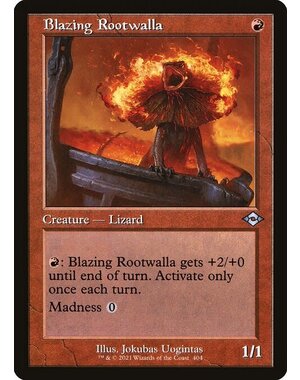 Magic: The Gathering Blazing Rootwalla (Retro Frame) (404) Near Mint Foil