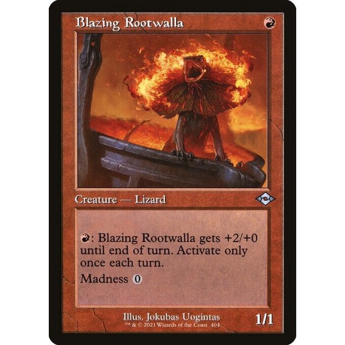 Magic: The Gathering Blazing Rootwalla (Retro Frame) (404) Near Mint