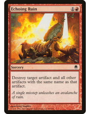 Magic: The Gathering Echoing Ruin (002) Moderately Played Foil