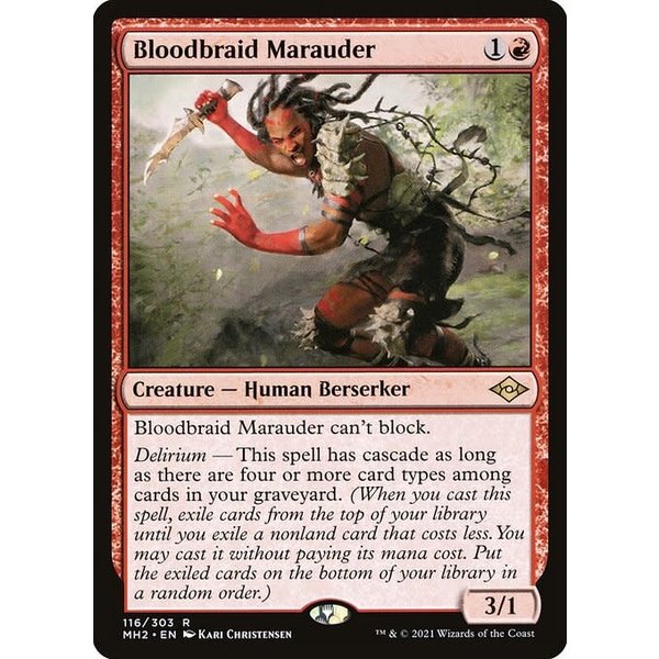 Magic: The Gathering Bloodbraid Marauder (116) Lightly Played Foil